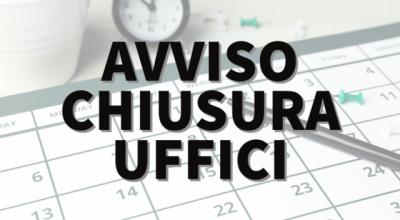 Avviso di chiusura uffici