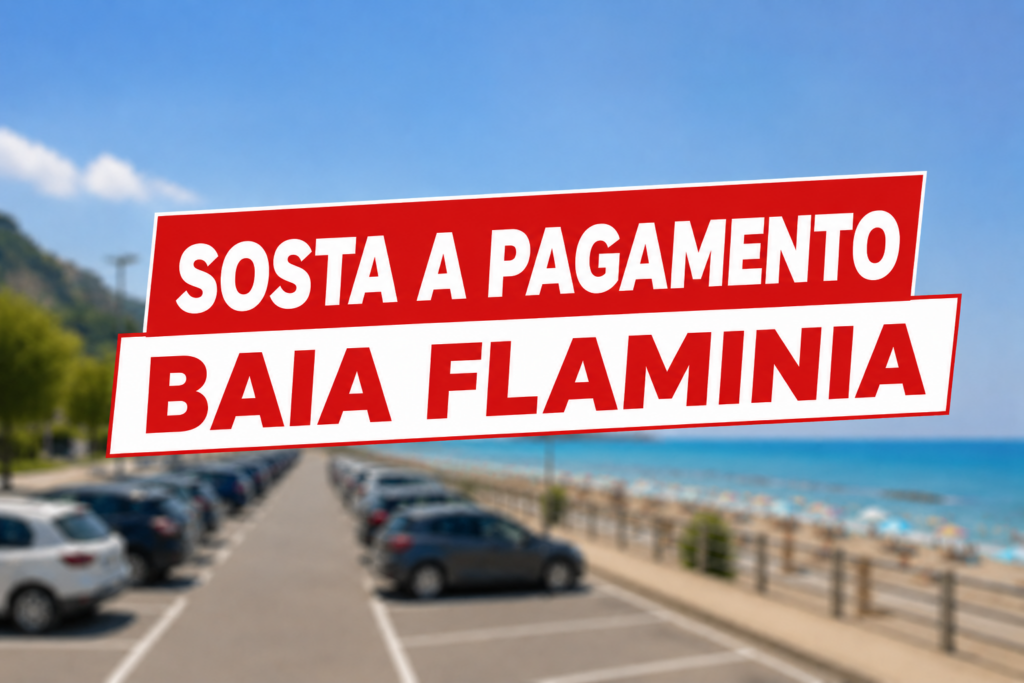 Baia Flaminia: sosta a pagamento dal 13 giugno